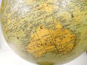 Globe terrestre mappemonde Ch Périgot ALP Mouraux XIXème siècle 1870