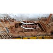 Maquette de bateau 3 mâts HMS Victory 120 de long 