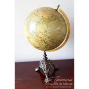 Globe terrestre J. Lebègue & Cie Circa 1870